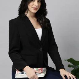 showoffff SHOWOFF Black Slim Fit Blazer-picture-43