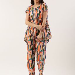 Clt s Abstract Printed Night Suit-image-30