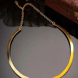 NVR Gold Plated Choker Necklace for Women-18