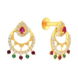 Malabar Gold & Diamonds 22k (916) BIS Hallmark Yellow Gold Earring for Women-image-8