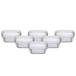 Duralex 'Lys' Transparent Glass 13.5 cm Square Serving Bowl (0.61 L) - Set of 6 image 5