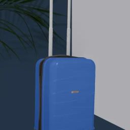 Teakwood Leathers DUNE Royal Blue Textured Small Hard Sided Cabin Trolley-image-57