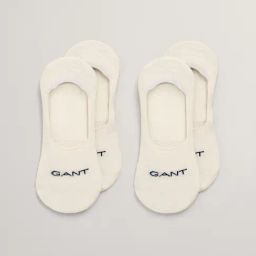 GANT Women Pack Of 2 Ecru Shoe Liners Socks-image-36