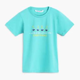 Campana Kids Turquoise Printed T-Shirt-picture-43
