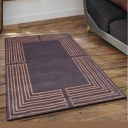 Presto Brown Wool Hand Tufted Carpet-image-87