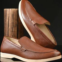 Carlo Romano Men's Tan Casual Loafers-image-79