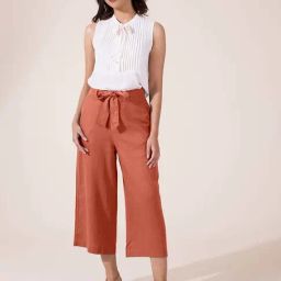 Go Colors! Rust High Rise Culottes-picture-14