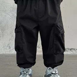 LULU & SKY Boys Straight Fit High-Rise Joggers Trousers-image-124