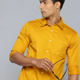 Flying Machine Pure Cotton Slim Fit Casual Shirt-image-12