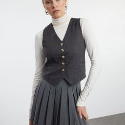 Trendyol Slim-Fit Woven Waistcoat-40