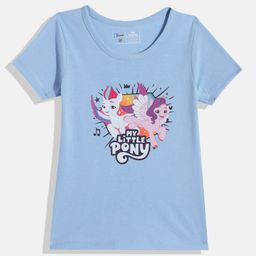 Eteenz Girls My Little Pony Printed Pure Cotton T-shirt-image-42