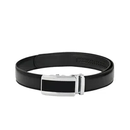 Pacific Gold Men Black Solid Genuine Leather Belt-picture-6