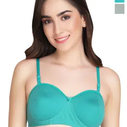 Liigne Pack Of 2 Everyday Bra Half Coverage Lightly Padded All Day Comfort-picture-4