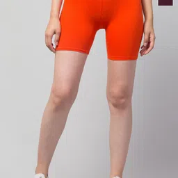 HIRRUX Women Pack of 2 Skinny Fit Low-Rise Cycling Sports Shorts-picture-38