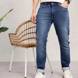 Nautica Men Slim Fit Heavy Fade Stretchable Jeans-picture-44