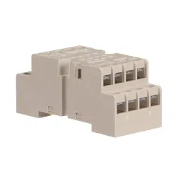 Omron 29.5 mm DIN Rail 5 A Relay Socket Screw Terminal Beige, PYF14A-N-42