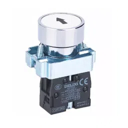 DELIXI ELECTRIC LAY5SBA Series Push Button Switch Non-Illuminated Blue 2NC, LAY5sBA64-32