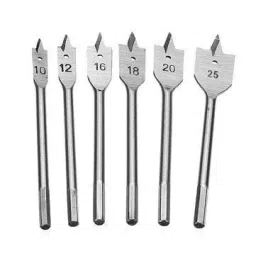 B K JAGAN & CO 10-25 mm Trishul Triangular Steel Flat Drill Bit Set for Wood-picture-19
