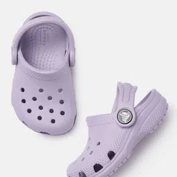 Crocs Unisex Kids Lavender Classic Croslite Clogs-image-42