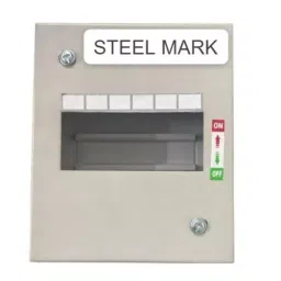STEEL MARK Distribution Board 6 Way SPN Single Door Mild Steel, SMDB 002-picture-46