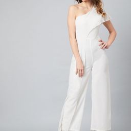 Athena Women White Solid Basic Jumpsuit-picture-51