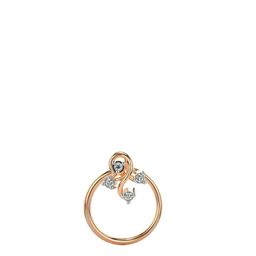 VALANOVA Women 14 Kt Gold Certified Lab Grown Diamond Nosepin 0.17 gm-picture-40