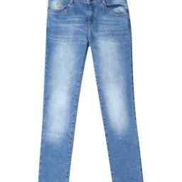 U.S. Polo Assn. Kids Blue Cotton Washed Jeans-picture-44