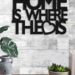 Art Street Black Home Is Where The Love is MDF Wall Art-image-68