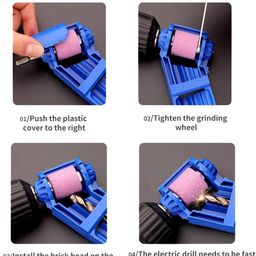 AASONS Portable Drill Bit Sharpener Powered Tool Parts Sharpening Tool Corundum Grinding Wheel for Iron-Based Drill Bits | Drill Bits Grinding Tool | Drill Bits Edge Polishing Tool (Size- 2.0-12.5mm) image 3