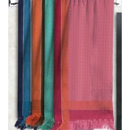 Athom Living 100% Premium Cotton Bath Towel Waffle Border Pack Of 4 - Multicolor-image-86