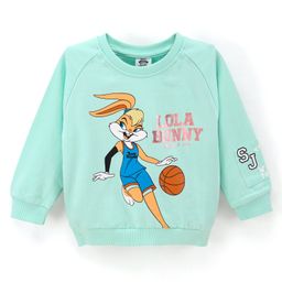 Babyhug Full Sleeves Sweatshirt SPACE JAM Print - Mint-image-87