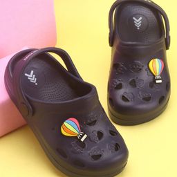 Pine Kids Clogs with Back Strap Hot Air Balloon Patch - Navy Blue-picture-27