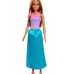 Barbie Dreamtopia Princess Brunette Doll Wearing Skirt - Height 31 cm (Colour and Decorations May Vary)-image-7