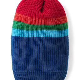 Pine Kids Woollen Cap with Solid Colour Stripes Design Multicolour - Diameter 18.5 cm-20