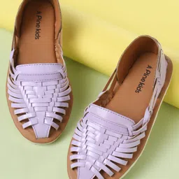 Pine Kids Slip On Ethnic Footwear - Brown-picture-25