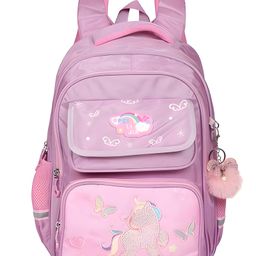 SCHOOLISH Unicorn Backpack for Children - School Bag for Student, Orthopedic School Bags, Lightweight Large Capacity Bag for kids- PACK OF 1- COLOR MAY VARY - Height 16.5 Inches-image-7