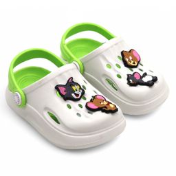 Svaar Warner Bros Featuring Tom & Jerry Jibbitz Applique Detailed Perforated Clogs - Green-image-65