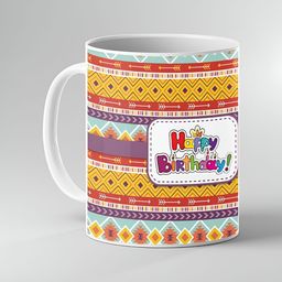 Keviv White & Yellow Text or Slogans Printed Ceramic Glossy Mugs Set of Cups and Mugs-image-67