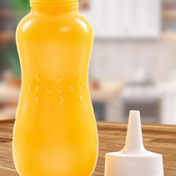 Gluman Plastic Squeezy Sauce Bottle For Clean & Mess-Free Dispensing400 ml (Set of 4) image 3
