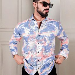 Moda Rapido Men Standard Typography Printed Casual Shirt-picture-15