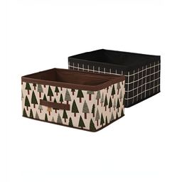 Aura White 2 Pieces Printed Drawer Organisers-20