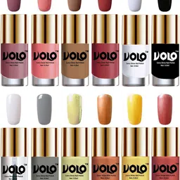 VOLO Set of 12 Luxury Super Shine Vibrant Shades Nail Polish-9ml Each-Combo No-247-image-34