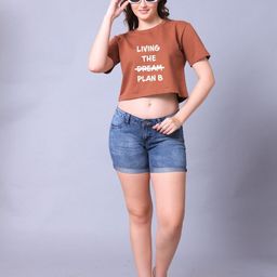 Lazy Lush Printed Regular Crop Top image 2