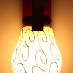 Somil Premium Designer Glass Wall / Night Lamp Elegant & Stylish Dcor Accent for Modern Interiors, color- White, Size:- 19 X 31.5 X 29.5 CM-image-93