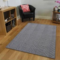 Presto Grey Wool Hand Tufted Carpet-24