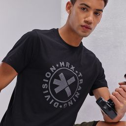 HRX by Hrithik Roshan Typography Printed Training T-shirt-image-49