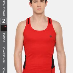Dollar Bigboss Assorted Cotton Regular Fit Vest - Pack Of 2-image-85
