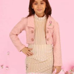 Cutecumber Kids Beige Polyester Dress-image-31