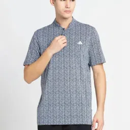 Adidas Blue Regular Fit Printed Sports T-Shirt-image-96