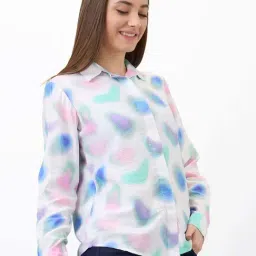 SPYKAR White Printed Shirt-image-41
